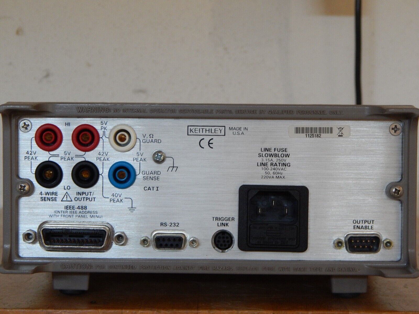 KEITHLEY 2440-C Source/meter, 40V, 5A, 50w w/NIST cal KEITHLEY 2440-C Source/meter, 40V, 5A, 50w w/NIST cal